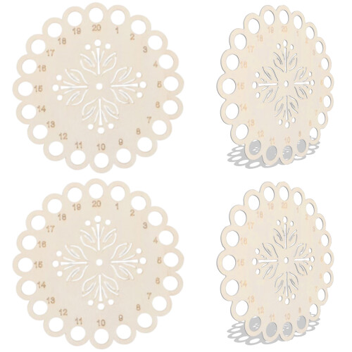 Numbered Wood Floss Management Disc Space Saving Stitching-D