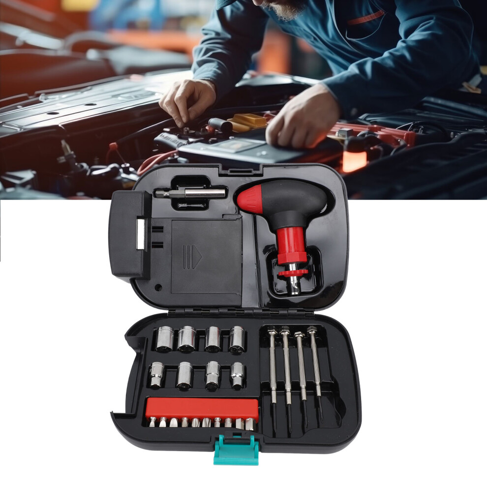 Led Flashlight Household Tool Kit With Mini Screwdriver & Watch Bits, 580G 9421368840823