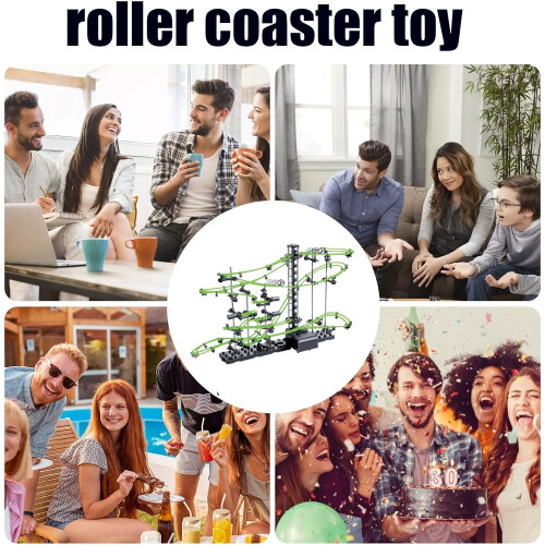 Marble Coaster Set, Battery Powered Run Toys, Motorized Roller Coaster Design, Science Race Game 2