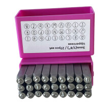 Leather Stamping Tool 3mm Steel Number Letter Puncher-Style A