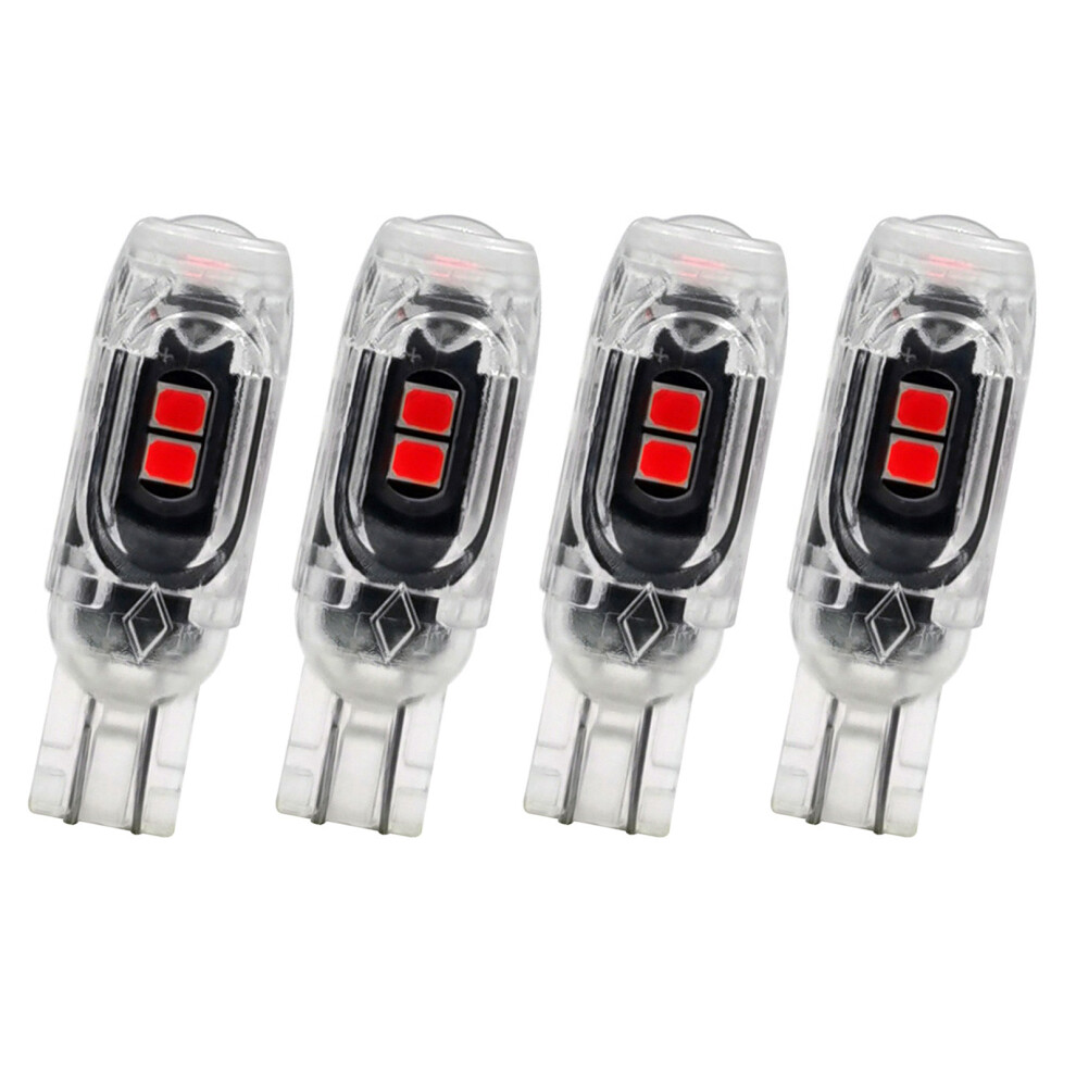 4 Pack Practical 150Lm T10 W5w Led Car 5Smd 3030- Light/Red 7696001503720