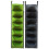 2Pack Breathable Nonwoven Wall Planter 7 Pocket Vertical-Green 3
