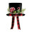 Black Star Christmas Tree Toppers With Decorative Bowknot Caps 1