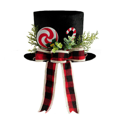 Black Star Christmas Tree Toppers With Decorative Bowknot Caps
