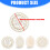 Numbered Wood Floss Management Disc Space Saving Stitching-D 4
