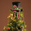 Black Star Christmas Tree Toppers With Decorative Bowknot Caps 5