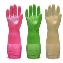3 Pairs Waterproof Dishwashing Gloves: Reusable Latex Kitchen Gloves Washing Dishes Mittens Non Slip Cleaning Mitts for Household