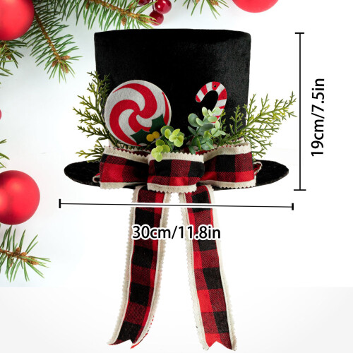 Black Star Christmas Tree Toppers With Decorative Bowknot Caps 2