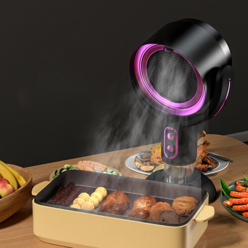 Portable Kitchen Range Hood with Two Speed Control and Negative Ion Purifier for Small Kitchen 1
