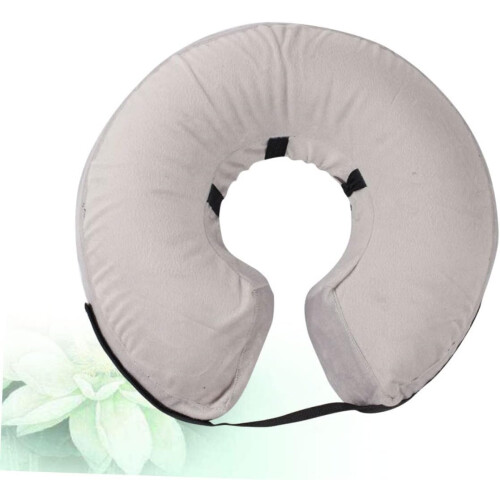 Inflatable Pet Collar Dog Collar Adjustable for Collar S gray 1