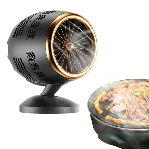Portable Range Hood with Double Filtration, Low Noise Adjustable Compact Ventilation for Small Kitchen
