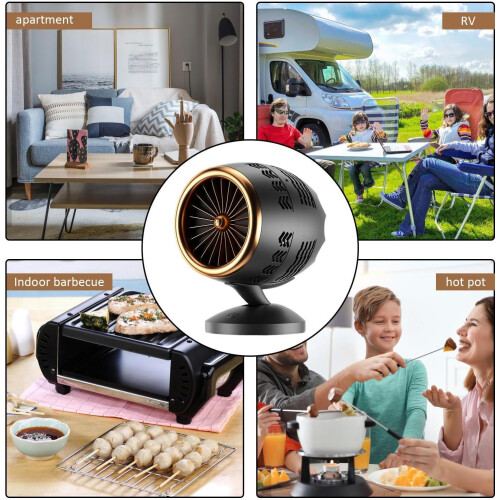 Portable Range Hood with Double Filtration, Low Noise Adjustable Compact Ventilation for Small Kitchen 1
