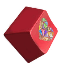 Original Profile Aluminium Alloy Metal Keycap with Colorful-Red