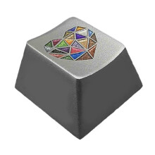 Original Profile Aluminium Alloy Keycap for Enhances-Silver