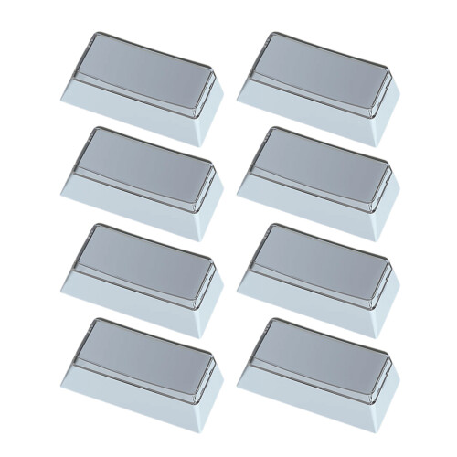 8Pcs Original Profile 2U No Engraveds PBT Blank-Light blue