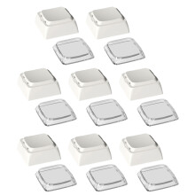 8Pcs XDA Height Keycaps Optional Color for Mechanical-White