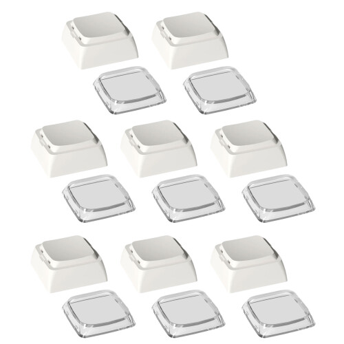 8Pcs XDA Height Keycaps Optional Color for Mechanical-White