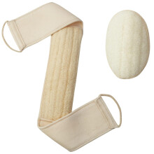 Luxe schuimende loofah sponspads, natuurlijke loofah exfoliërende lichaamsscrubber voor een huidvriendelijke en duurzame reiniging, gemakkelijk te