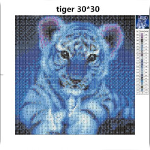Kit per punto croce con animali, tela impermeabile per le tue creazioni di diamond painting, idea regalo per la casa e per alleviare lo stress.