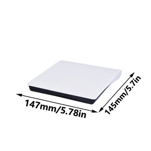 USB3.0 External CDDVD Drive Portable Player-Double mouth Black 2