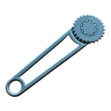 Cardboard Perforation Cutter with Rotary Head for Scrapbooking and Laminates, Ergonomic Blue Handle