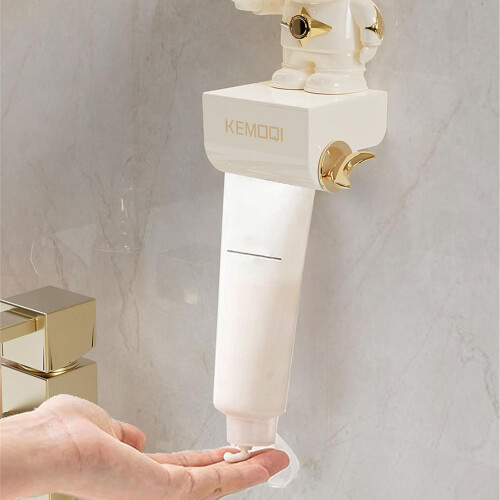 Toothpaste squeezer with suction cup for easy wall mounting and spacesaving storage in the bathroom Ref: 6142 2