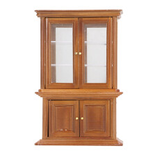 Mobile per casa delle bambole1: Mobiletto in miniatura in legno in scala 1:2, libreria, scaffale espositivo per la decorazione del soggiorno,