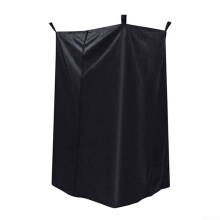Portable Privacy Tent For Boats And Yachts Changing Room With 4 Hanging Loops Waterproof Oxford Fabric Black 76x68x182cm