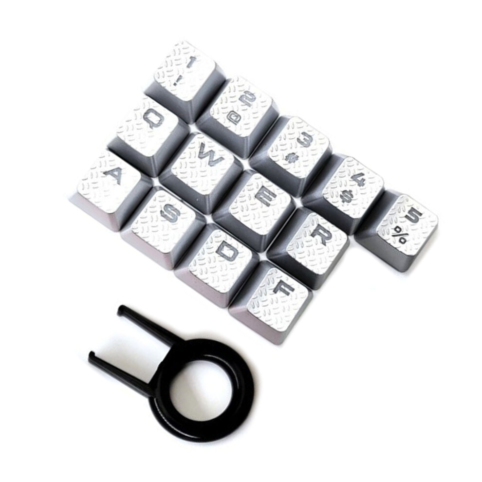 Textured Slip Proof Keycaps Offering Exceptional- Silver 7732000459146