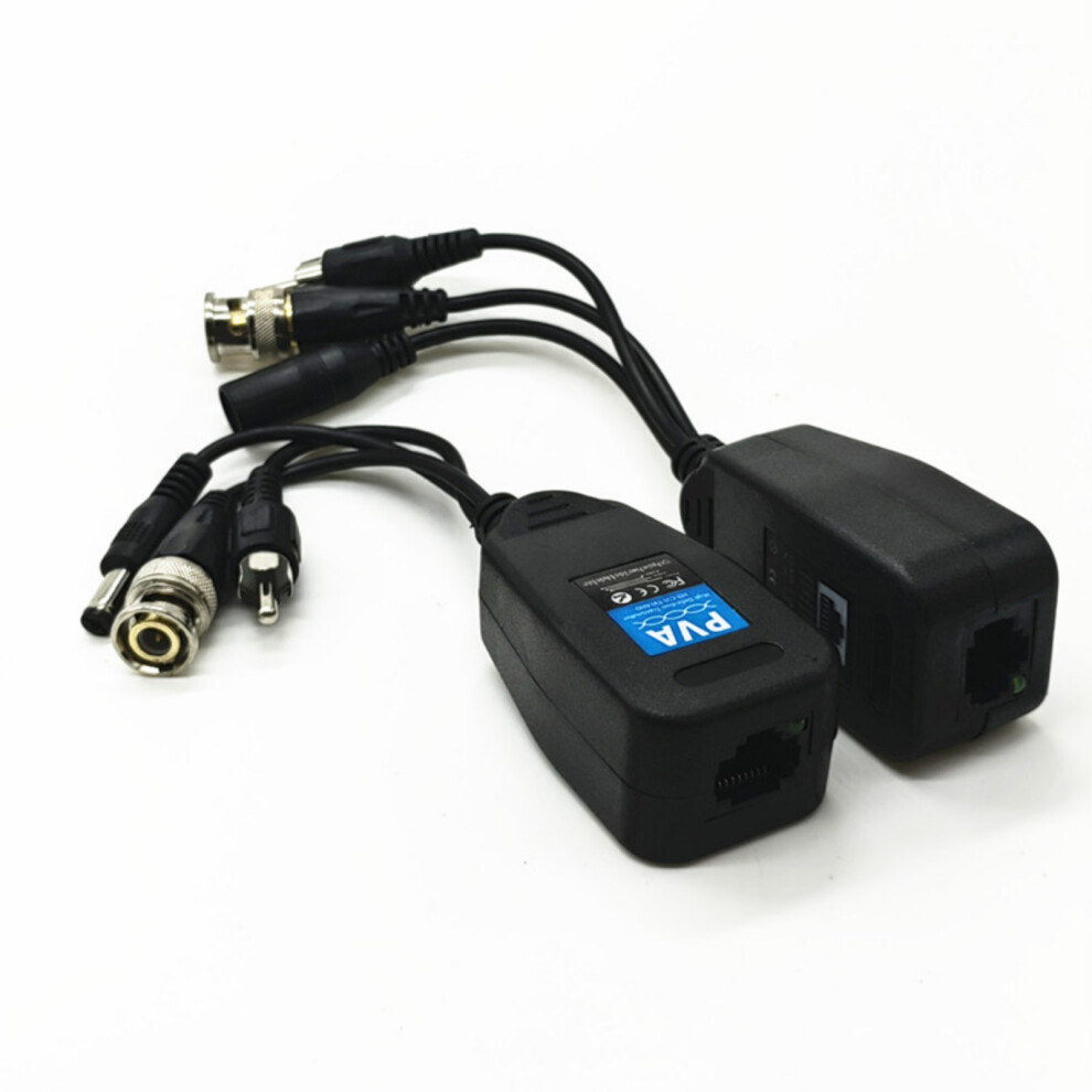 Passive Cctv Coax Bnc Rj45 Bnc Cable Power Video Transceiver 7732000461286