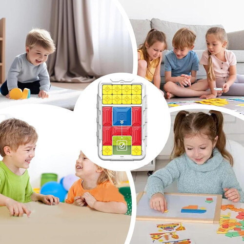Slide Puzzle, ABS Fidget Toy, Brain Game, 500 Challenges, Interactive Play 2