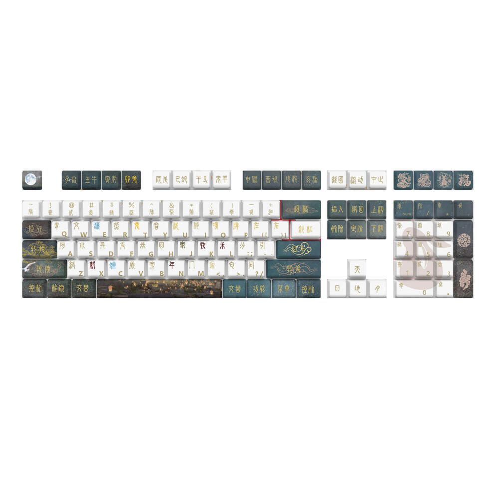 108Keys Pbt Dye Sublimations Original Profile Keycap Keyboards 7732000460944
