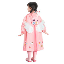 Kinder wasserfeste Regenjacke Mädchen Jungen Pink M Leichtgewicht mit Kapuze PU Regenbekleidung