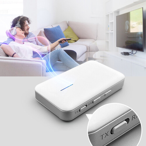 Bluetooth 5.3 Transceiver with Memory Card Support, 2-in-1, 10m Range