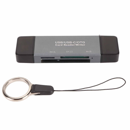 High-Speed USB C & 3.0 Card Reader Aluminum Alloy for Phone/Computer 1