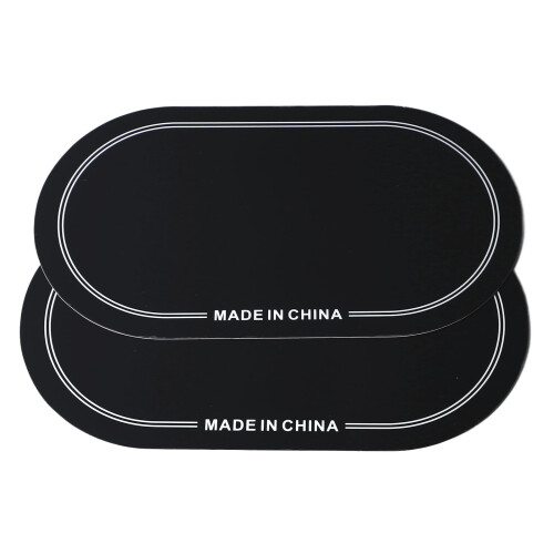 2PCS Black PET Drum Head Patch for Double Pedal - Wear Resistant Protector