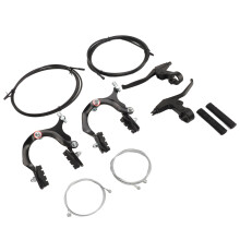Aluminum Bike Brake Set C Shape Calipers & Levers for Road Cycling
