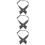 3St Polyester Dames Cross Tie Zwart Uniform Accessoire 10