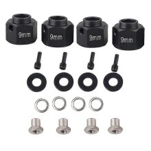 (9mm black) Car 8MM/9MM Widen Adapter Set for 1/10 TRAXXAS TRX-4 TRX4 RC Trucks Wheels