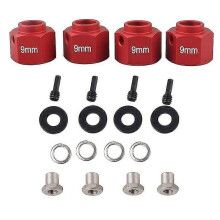 (9mm red) Car 8MM/9MM Widen Adapter Set for 1/10 TRAXXAS TRX-4 TRX4 RC Trucks Wheels