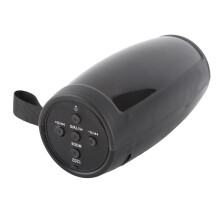 Portable Bluetooth Speaker with Colorful Lights, Memory Card Support, ABS Material
