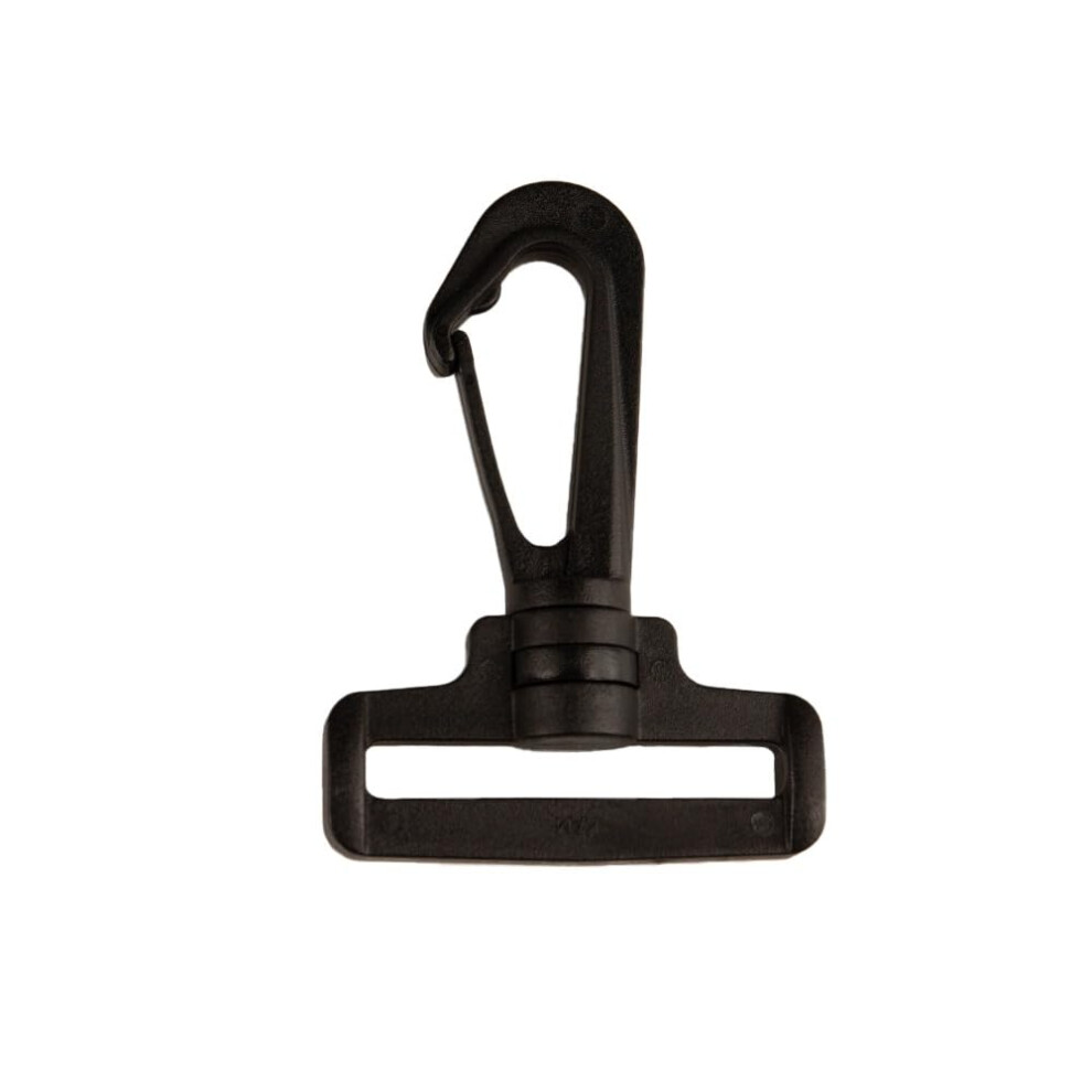 5 Pack Black Plastic 360 Degree Swivel Snap Hook For Bag And Strap, Black 9365049067096