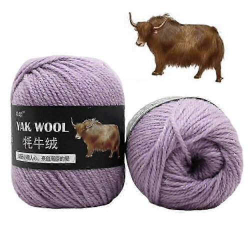 5Pcs DIY Soft Knitting Yarn for Blanket Hat Scarf--Light Purple 1