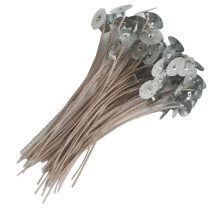 50 pièces de mèches de bougie tissées serrées, 20 cm, fournitures pour la fabrication de bougies DIY