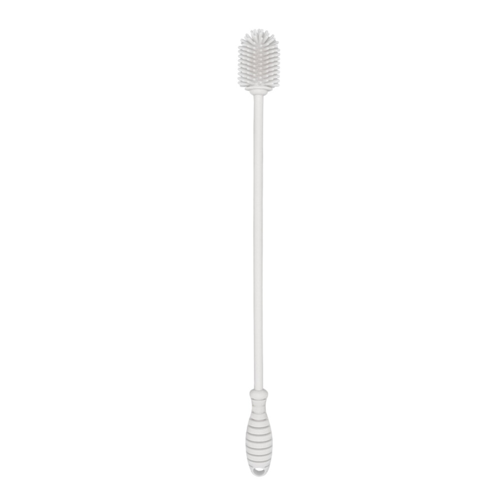 Bottle Brush with High Temperature Resistance, 360 Long Handle Rotating Scrubber for Milk and Wine Bottles, Soft Silicone Bristles for Gentle Yet Effe