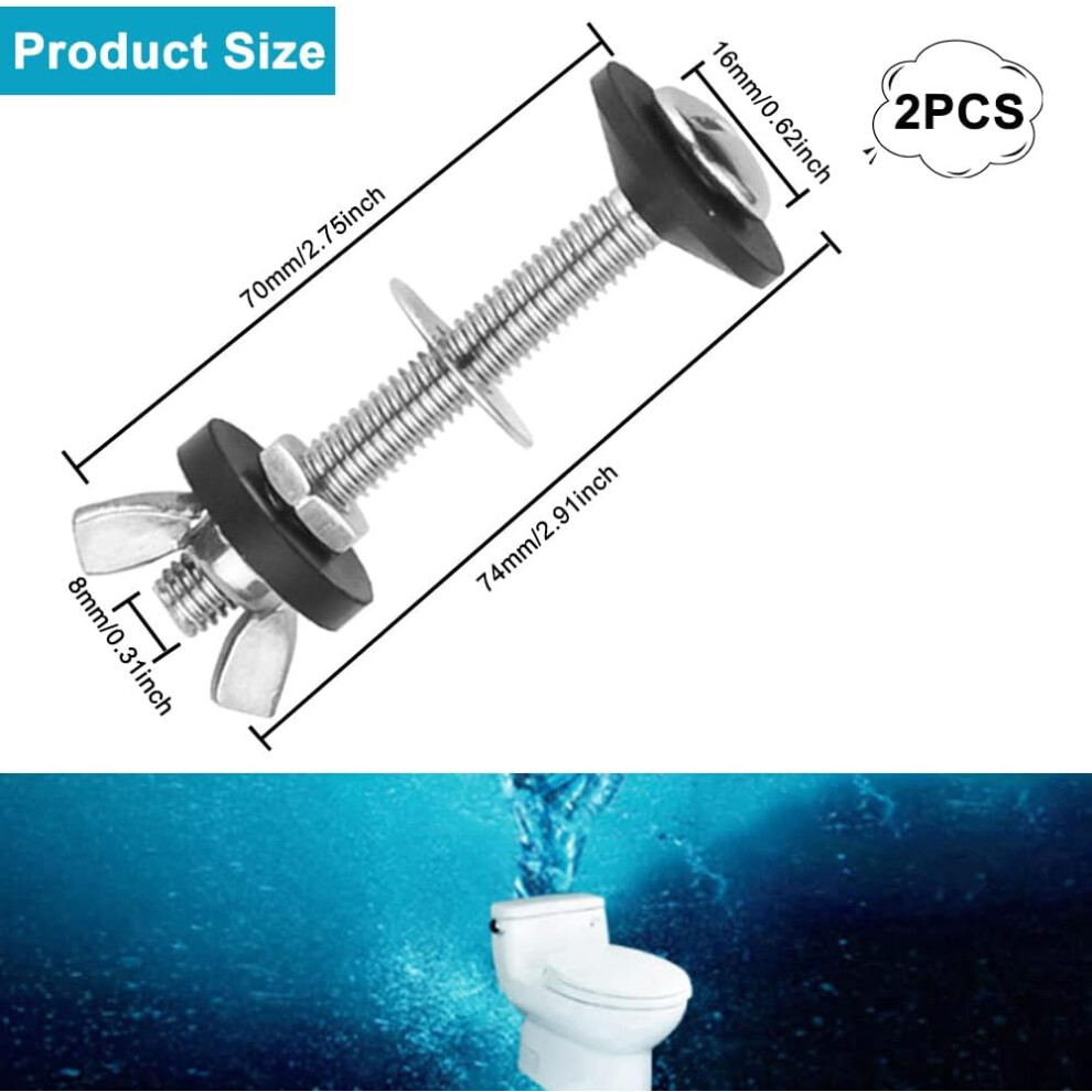 Toilet Seal Wax Ring, Universal Replacement For Tank To Bowl Bolts, Durable Composite Materials, Leak-Proof Seal Protection, Adjustable Bolts For 9128293446952