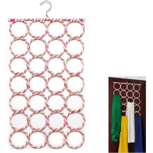 Schalhalter mit 28 Fächern, glatten Kanten, benutzerfreundlichem Design, hoher Tragfähigkeit, praktischer Organizer für Kleiderschrankorganisation