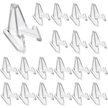 Zuverlässige Acryl-Ständer zur Präsentation von Sammlerstücken, kristallklare Münzaufsteller für Münzen, Medaillen und mehr, 20er-Pack, stabil
