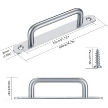 Elegant Door Accents, Heavy Duty Barn Door Pull Stainless Steel Closet Cabinet Handles For Interior Exterior Use