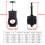RV Waste Valve, Extensible Design Offers Flexibility in Installation, ABS Plastic Handle for Comfortable Grip, Black 3